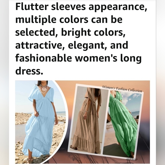 Summer Maxi Dress #897, 898, 899 - Picture 11 of 12